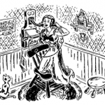 Betsy, undoubtedly using slang.  Illustration by Vera Neville.